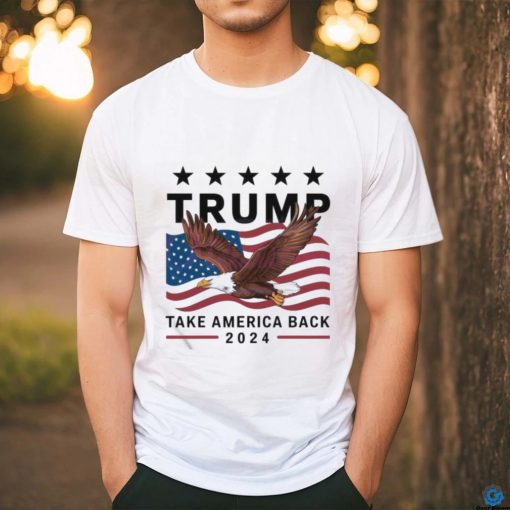 US Flag Trump Take America Back 2024 Retro Shirt