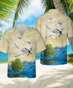 US Navy Douglas A 1 Skyraider Papoose Flight Of VA 176 Hawaiian Shirt