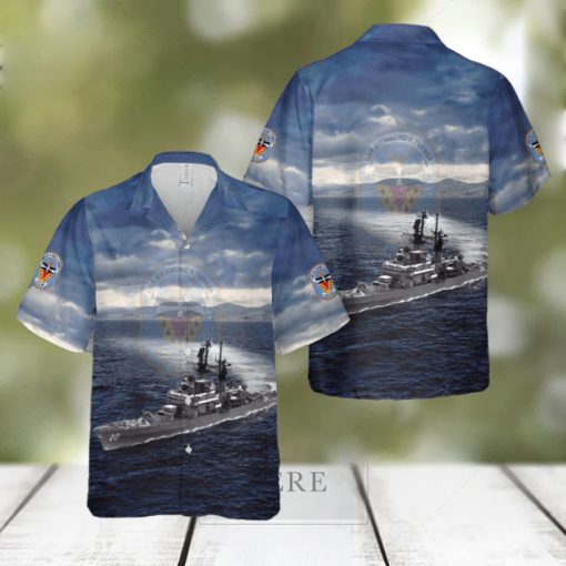 US Navy USS Richmond K. Turner (DLG 20 CG 20) Leahy class cruiser destroyer leader Hawaiian Shirt