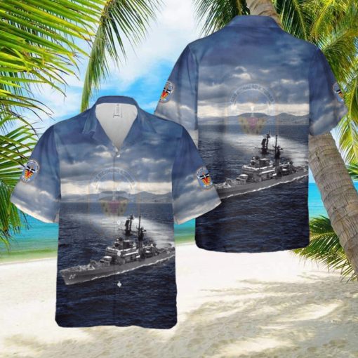 US Navy USS Richmond K. Turner (DLG 20 CG 20) Leahy class cruiser destroyer leader Hawaiian Shirt