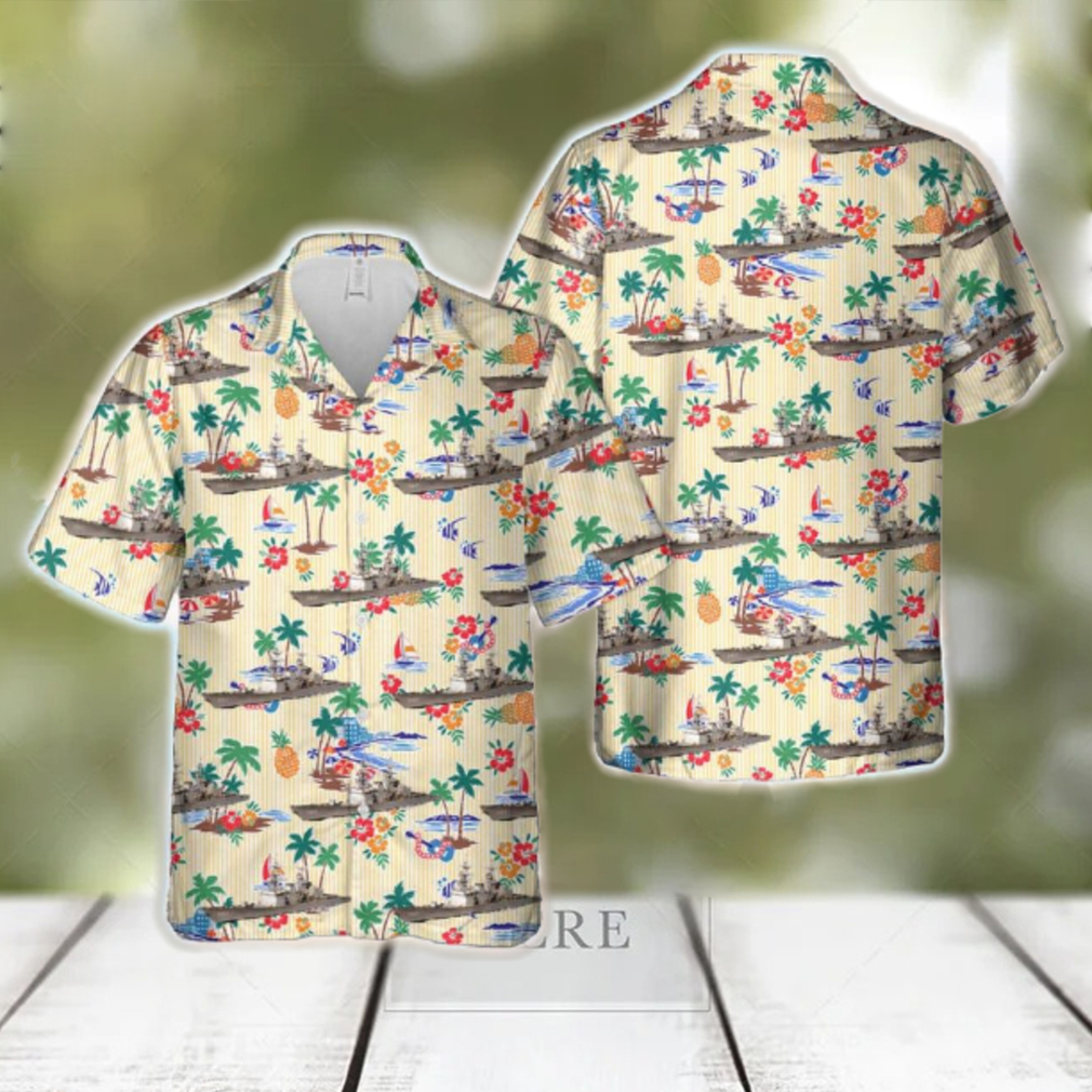 US Navy USS Spruance (DD 963) Hawaiian Shirt US Navy USS Spruance (DD 963) Hawaiian Shirt