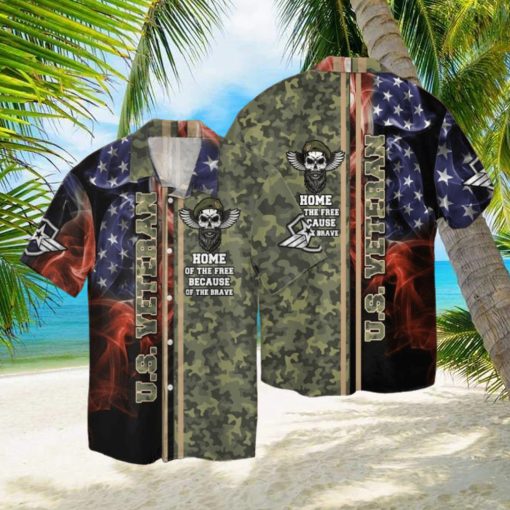 US VETERAN Aloha Hawaiian Shirts For Men For Women