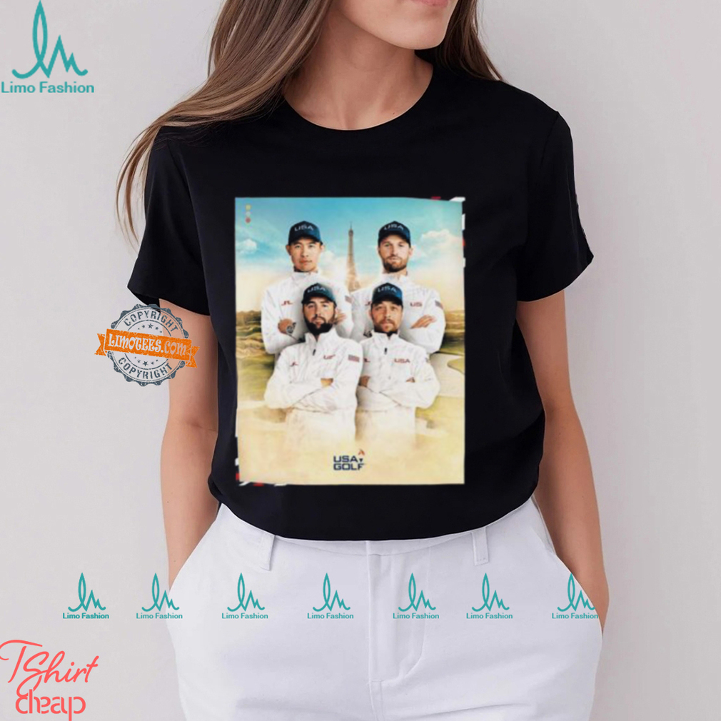 USA Golf The Four For Paris Olympics Scottie Scheffler Xander Schauffele Wyndham Clark And Collin Morikawa Classic T Shirt USA Golf The Four For Paris Olympics Scottie Scheffler Xander Schauffele Wyndham Clark And Collin Morikawa Classic T Shirt