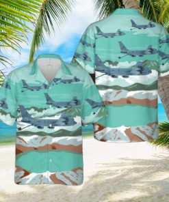 USAF Alaska Air National Guard 168th Air Refueling Squadron Boeing KC 135R Stratotanker Hawaiian Shirt Beach Lover Gift