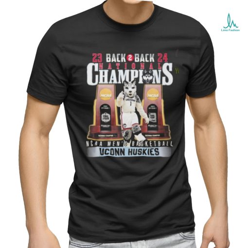 Uconn Huskies Back 2 Back National Champions Men’s Basketball T Shirt