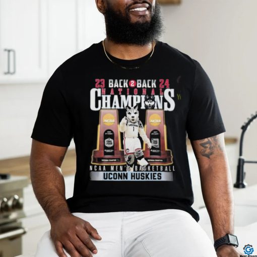 Uconn Huskies Back 2 Back National Champions Men’s Basketball T Shirt