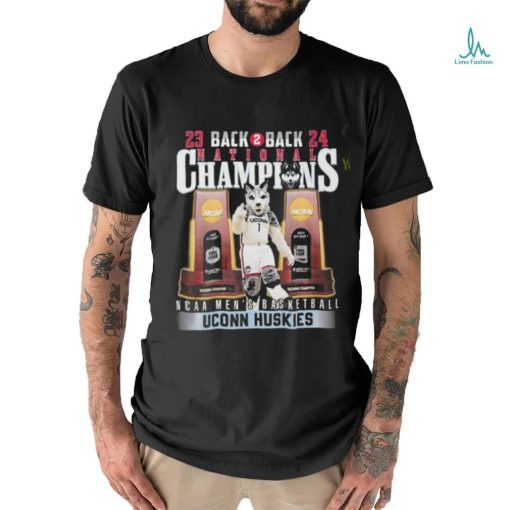 Uconn Huskies Back 2 Back National Champions Men’s Basketball T Shirt