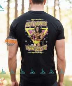 Ultimate Warrior Christmas WWE Mens Black T shirt