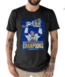 Vancouver Canucks Give It Up For Josh Bloom Scoring The Game Winning Goal Bloom Helped The Saginaw Spirit Win The 2024 Memorial Cup Building Blue Poster Shirt