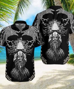 Viking Odin Unisex Aloha Hawaiian Shirts For Men And Women