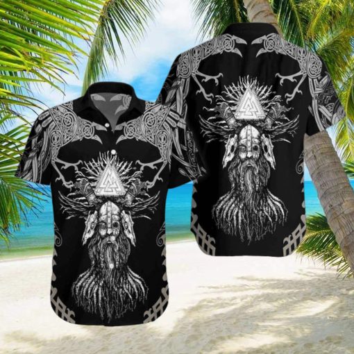 Viking Odin Unisex Aloha Hawaiian Shirts For Men And Women
