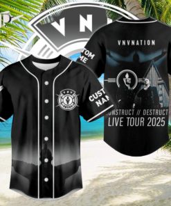 Vnv Nation Construct Destruct Live Tour 2025 Custom Baseball Jersey