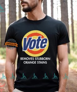 Vote Removes Stubborn Orange Stains Black Shirt