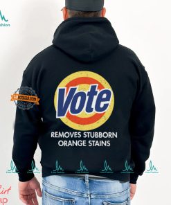 Vote Removes Stubborn Orange Stains Black Shirt