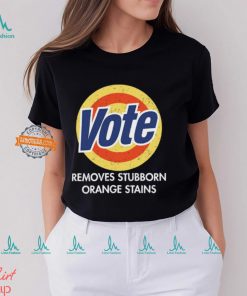 Vote Removes Stubborn Orange Stains Black Shirt