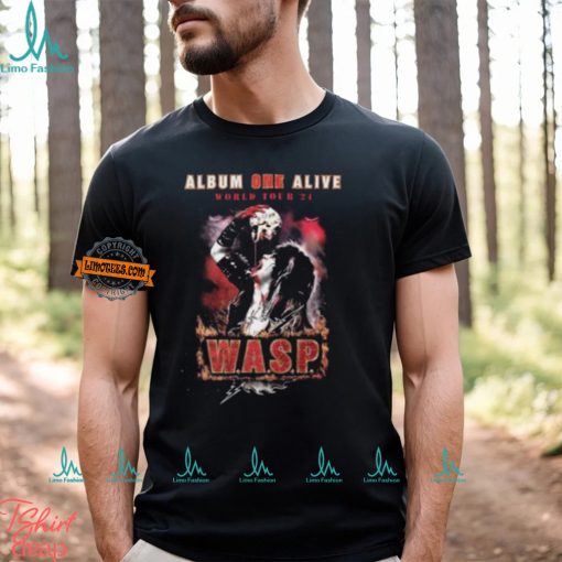 WASP 2024 Album One Alive World Tour 24 Classic T Shirt