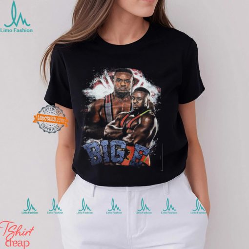 WWE Big E Fierce Face Mens Black T shirt