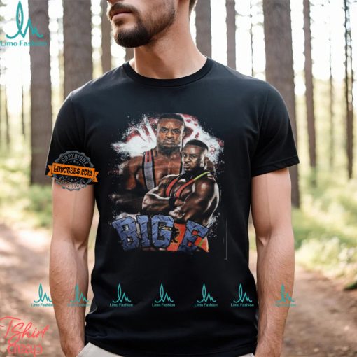 WWE Big E Fierce Face Mens Black T shirt