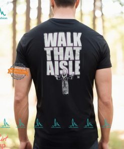 Walk That Aisle Woooo WWE Mens Black T shirt