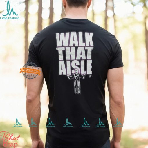 Walk That Aisle Woooo WWE Mens Black T shirt