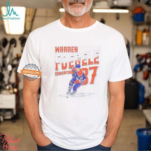 Warren Foegele Edmonton hockey player name shirt