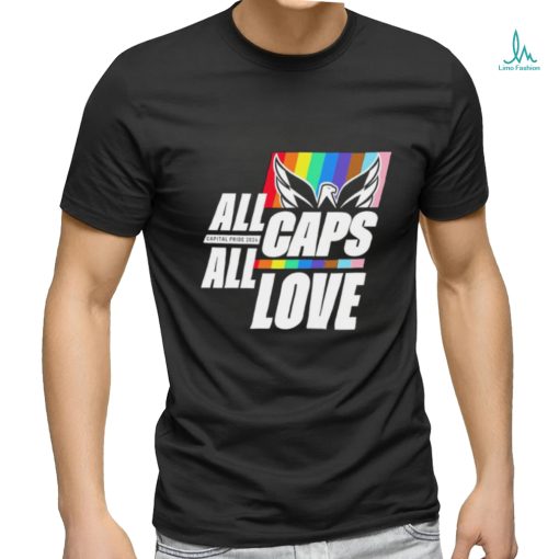 Washington Capitals All Caps All Love Capital Pride 2024 Gay Pride Shirt