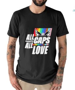 Washington Capitals All Caps All Love Capital Pride 2024 Gay Pride Shirt