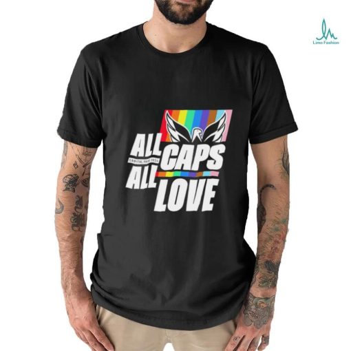 Washington Capitals All Caps All Love Capital Pride 2024 Gay Pride Shirt