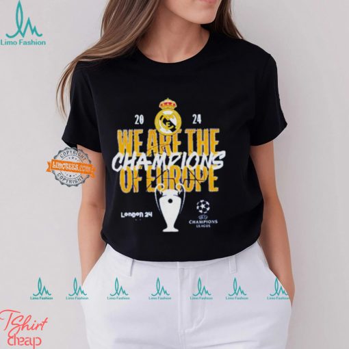 We Are The Champions Of Europe Real Madrid UEFA Champions League shirt