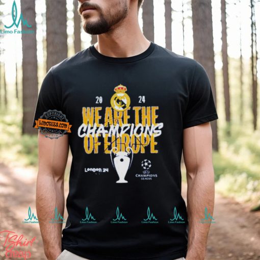 We Are The Champions Of Europe Real Madrid UEFA Champions League shirt