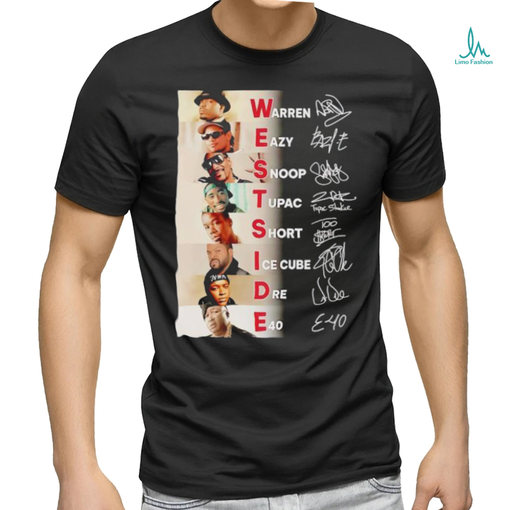 Westside band all members signatures shirt Westside band all members signatures shirt