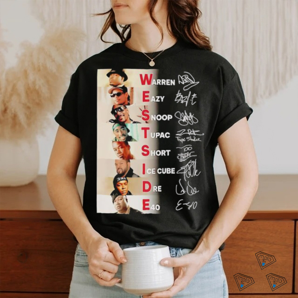 Westside band all members signatures shirt Westside band all members signatures shirt