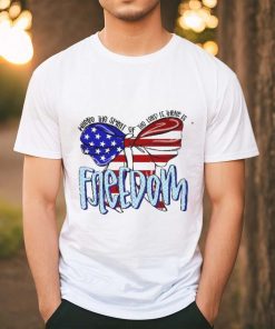 Where The Spirit Of Lord Is There Freedom Usa Flag Shirt