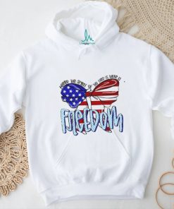 Where The Spirit Of Lord Is There Freedom Usa Flag Shirt