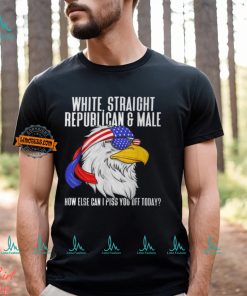 White Straight Republican Male How Can I Piss You Off Today T Shirt