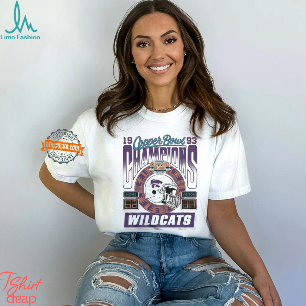 Wildcats K State 1993 Copper Bowl Champions Home Visitor Shirts Wildcats K State 1993 Copper Bowl Champions Home Visitor Shirts
