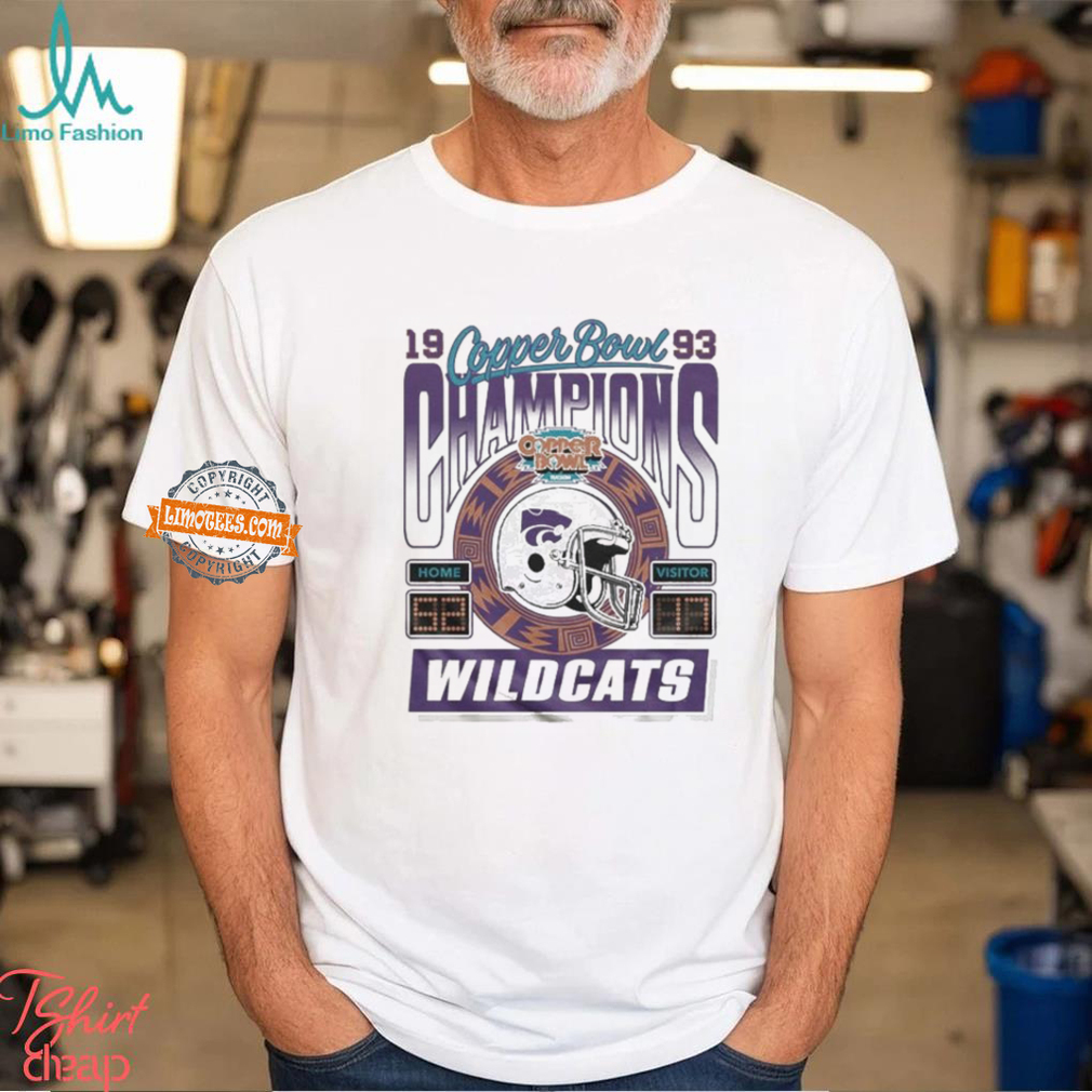 Wildcats K State 1993 Copper Bowl Champions Home Visitor Shirts Wildcats K State 1993 Copper Bowl Champions Home Visitor Shirts