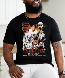 Willie Mays 1931 2024 San Francisco Giants Thank You For The Memories signature shirt