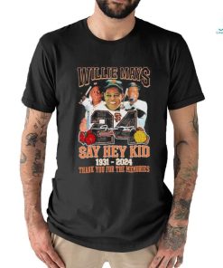 Willie Mays Say Hey Kid 1931 2024 Thank You Legends Shirt