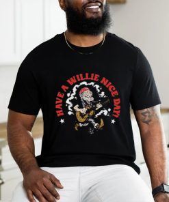 Willie Nelson Have A Willie Nice Day Cartoon T Shirt