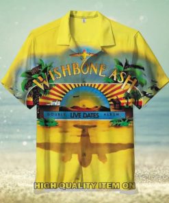 Wishbone Ash Band Live Dates City Short Sleeve Hawaiian Shirt