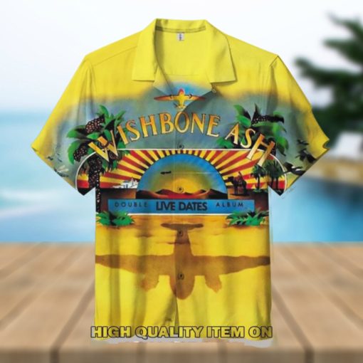 Wishbone Ash Band Live Dates City Short Sleeve Hawaiian Shirt