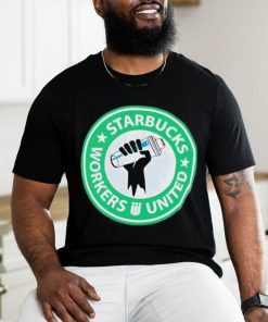 Workers united Starbucks logo parody shirt