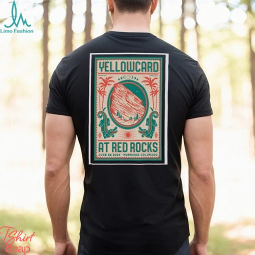Yellowcard june 26 2024 morrison red rocks amphitheatre co poster shirt