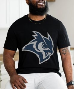 Youth Gray Rice Owls Logo Comfort Wash T Shirt