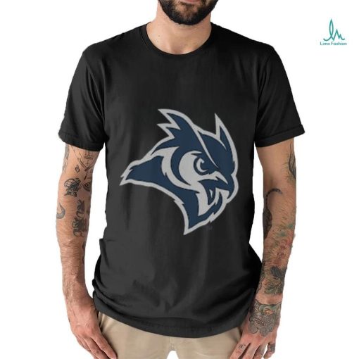 Youth Gray Rice Owls Logo Comfort Wash T Shirt