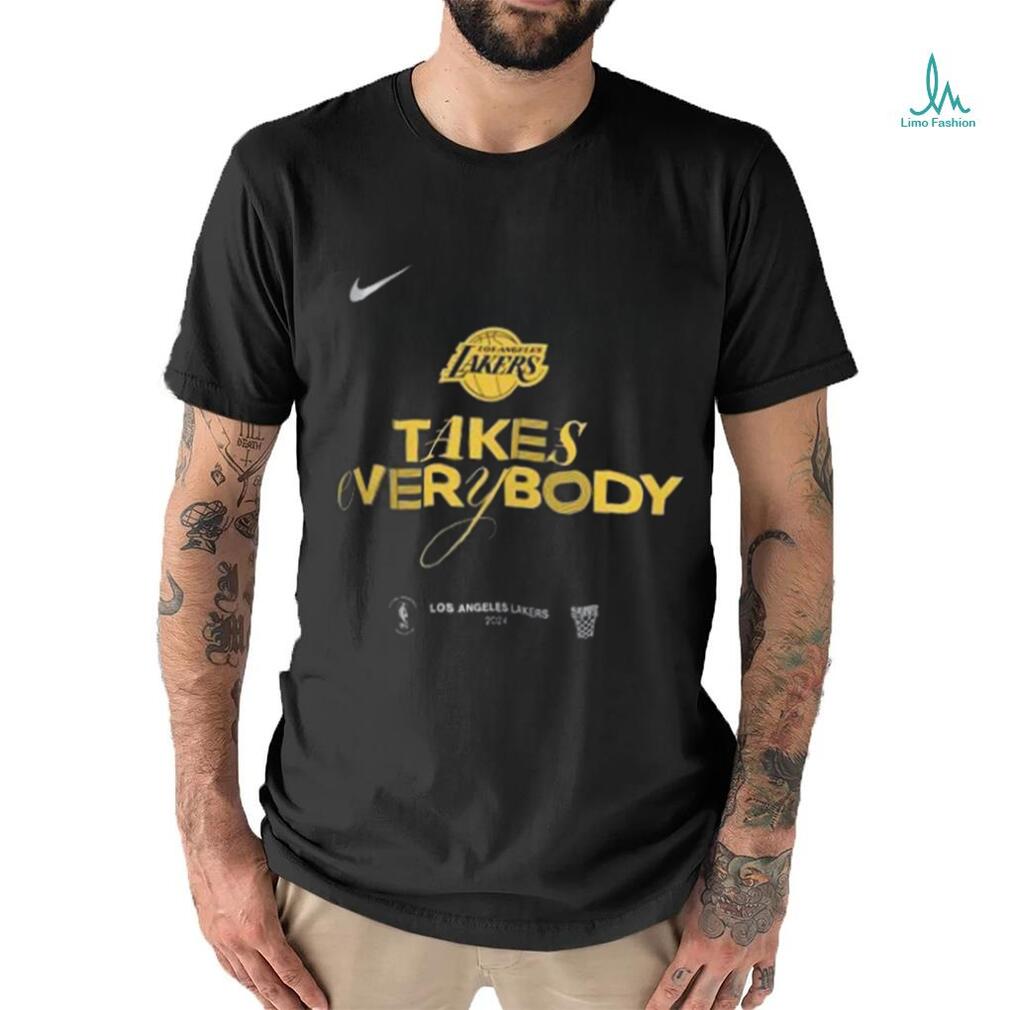 Youth Nike Black Los Angeles Lakers 2024 NBA Playoffs Mantra T Shirt Youth Nike Black Los Angeles Lakers 2024 NBA Playoffs Mantra T Shirt