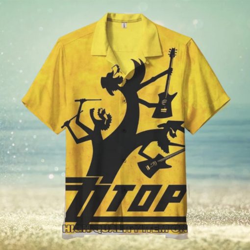 ZZ Top Goin 50 Short Sleeve Hawaiian Shirt