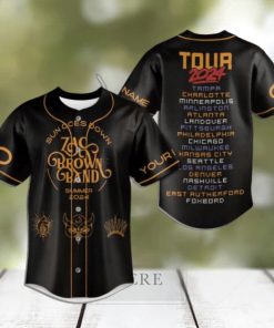 Zac Brown Band Summer 2024 Tour Custom Baseball Jersey