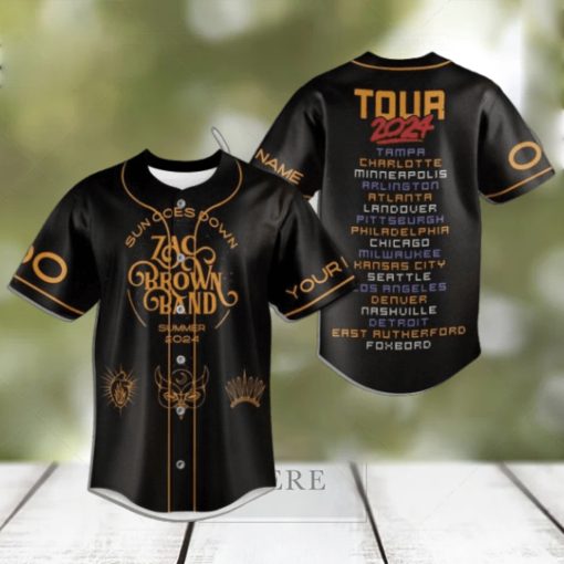 Zac Brown Band Summer 2024 Tour Custom Baseball Jersey